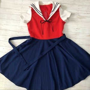 Vintage 1960s Sailor Mini Dress Costume Cosplay ⚓️